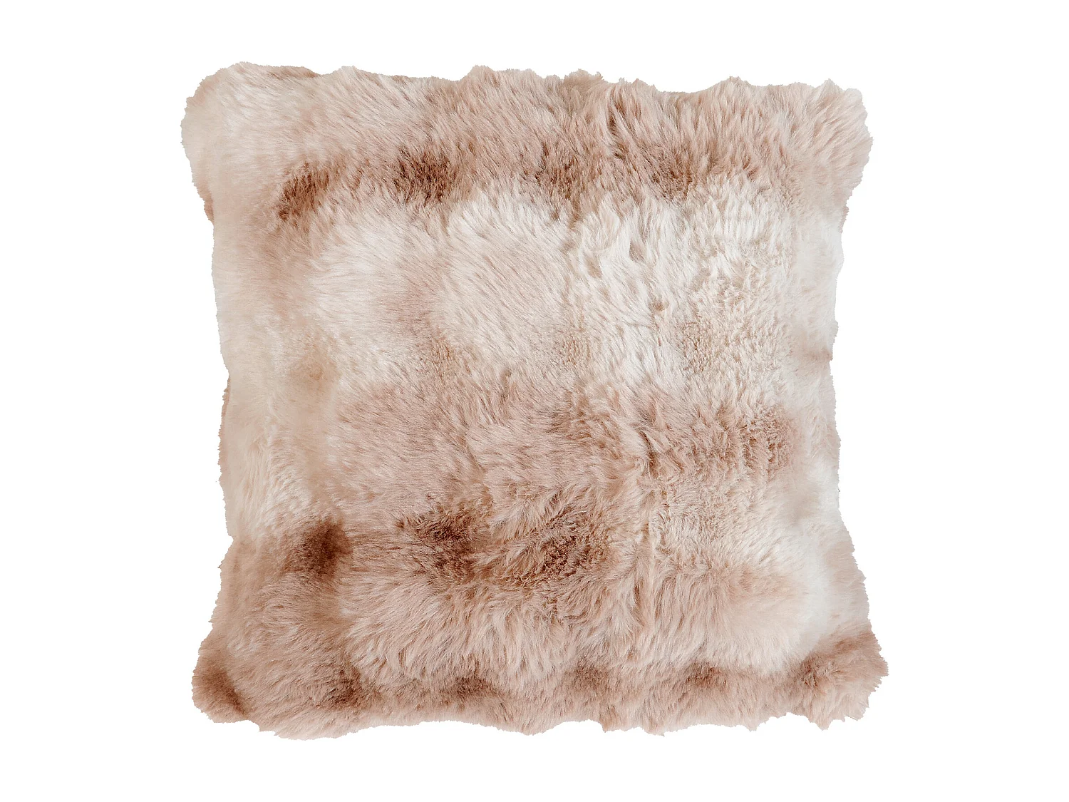 Coussin Imitation Fourrure Doux Aspect Ombré