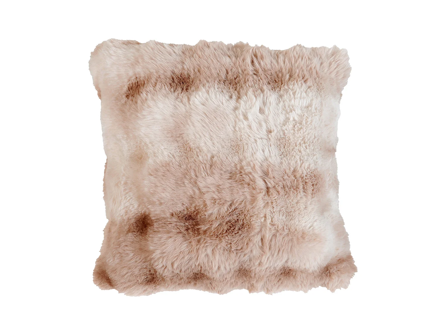 Coussin Imitation Fourrure Doux Aspect Ombré