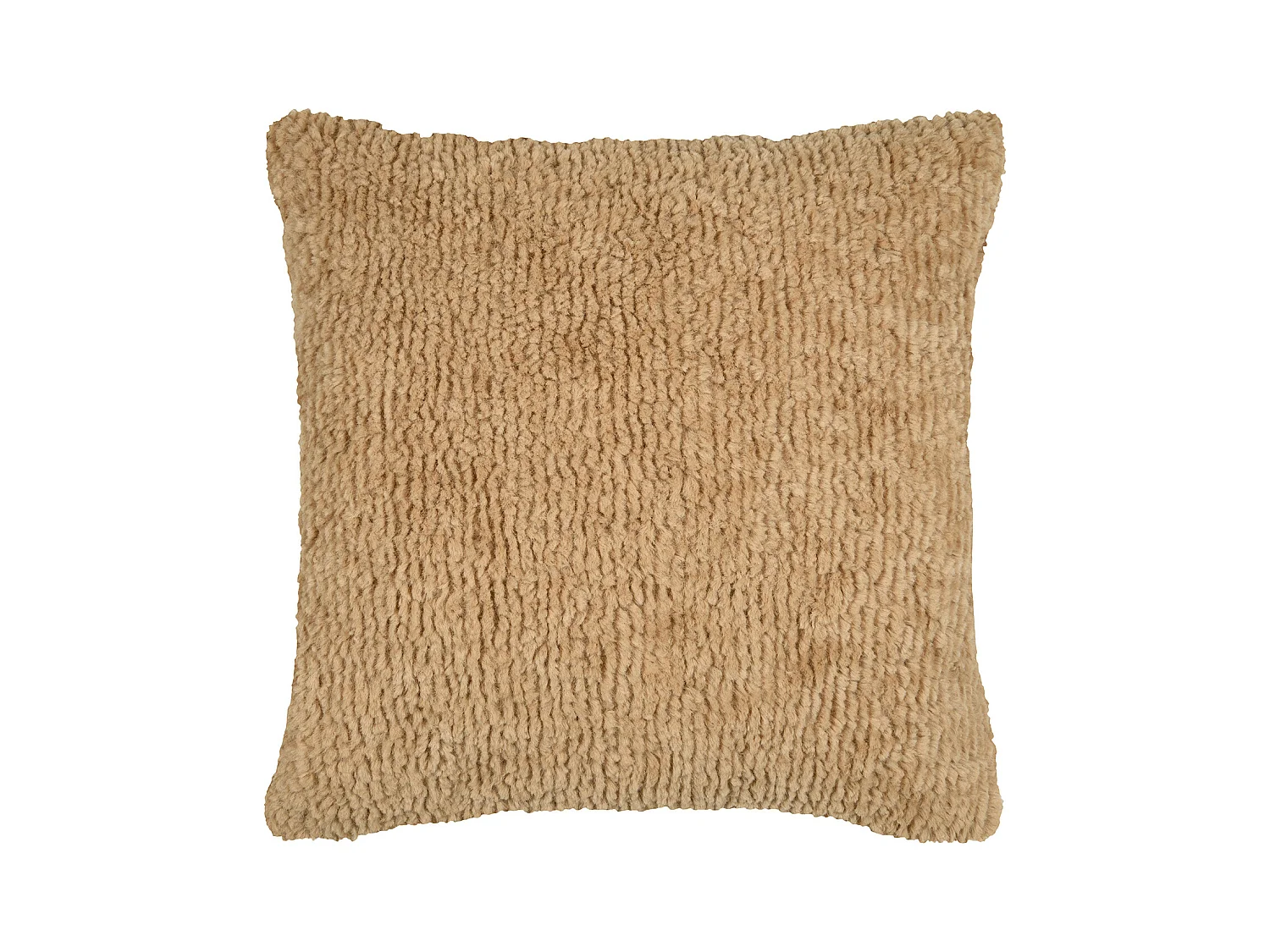 Coussin carré fausse fourrure avec recto velours