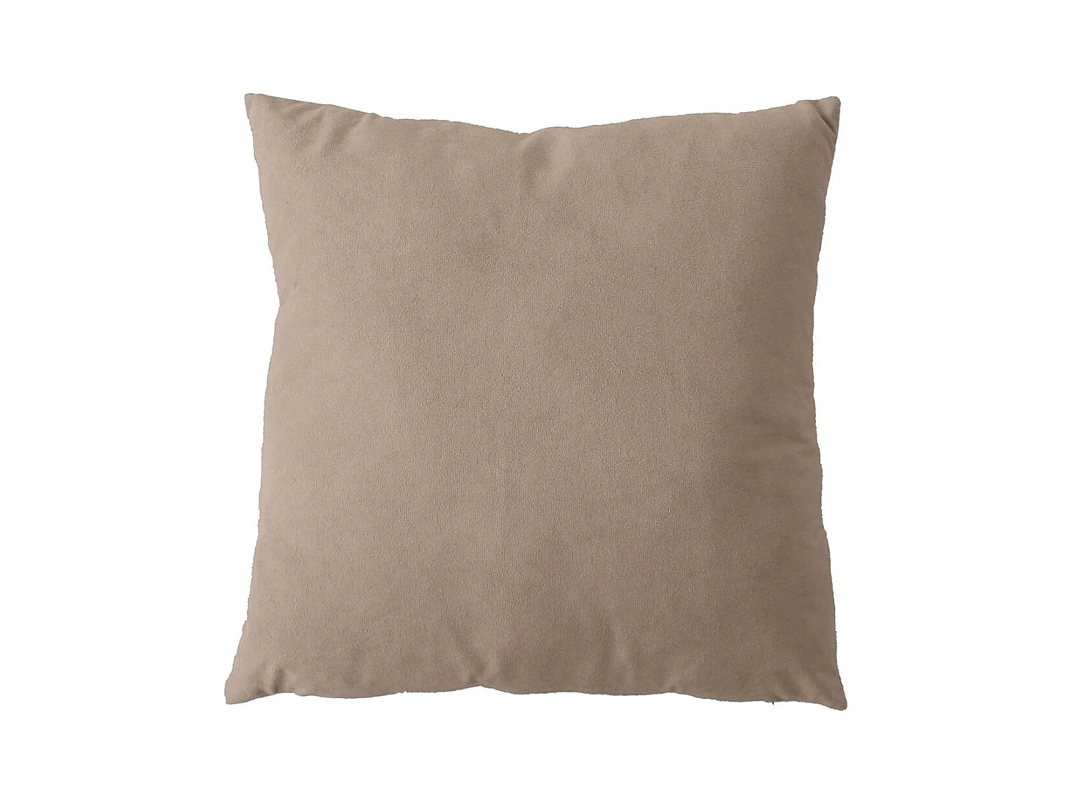 Coussin Déco en Velours "Câlin" 40x40cm Naturel