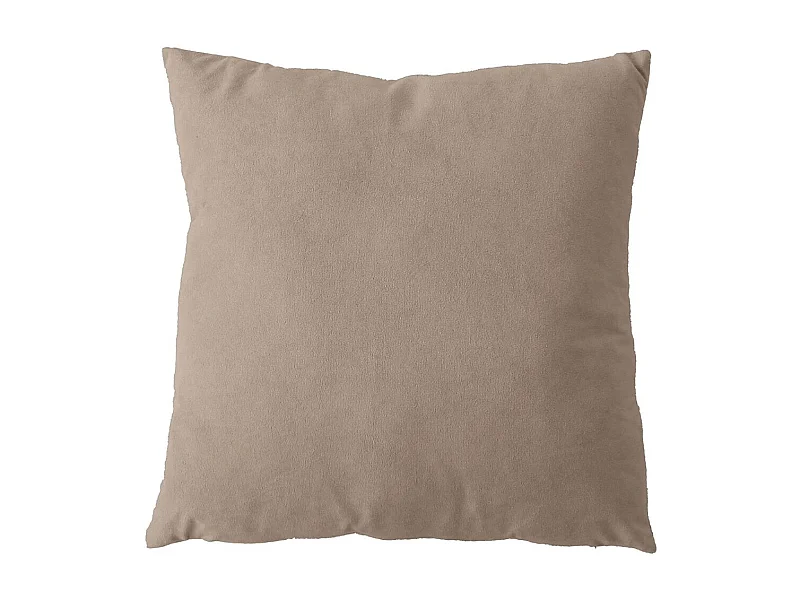 Coussin Déco en Velours "Câlin" 40x40cm Naturel