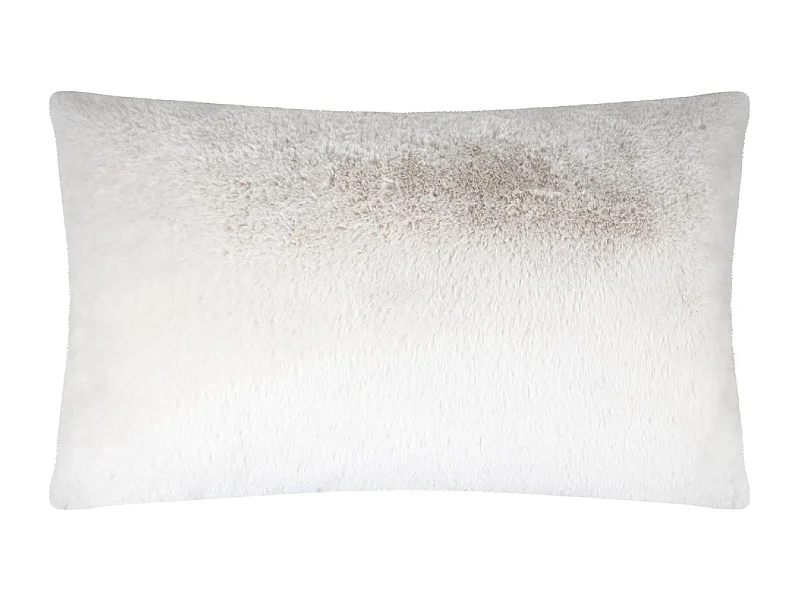 Coussin rectangulaire en fausse fourrure ultra moelleux