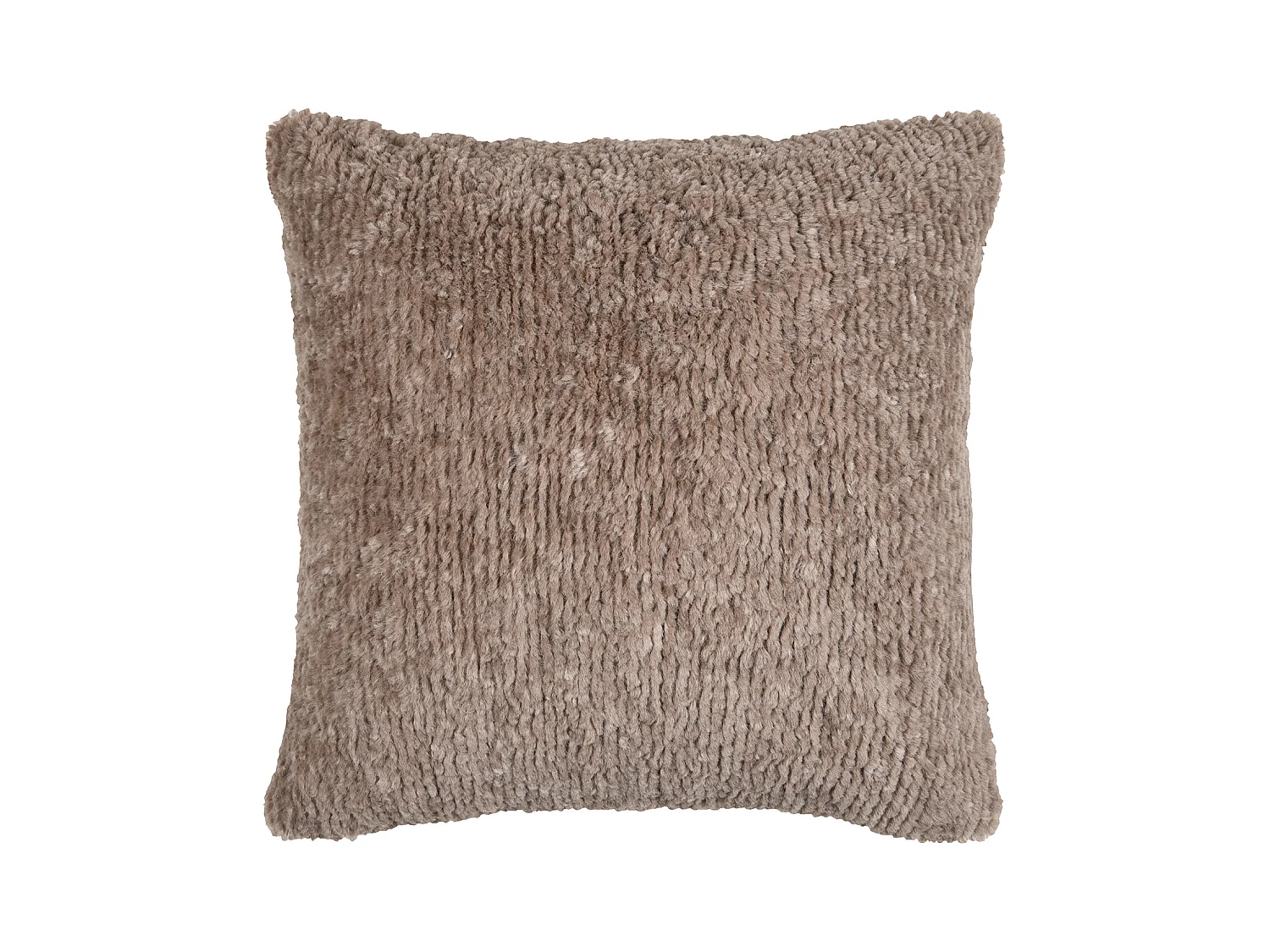 Coussin carré fausse fourrure avec recto velours