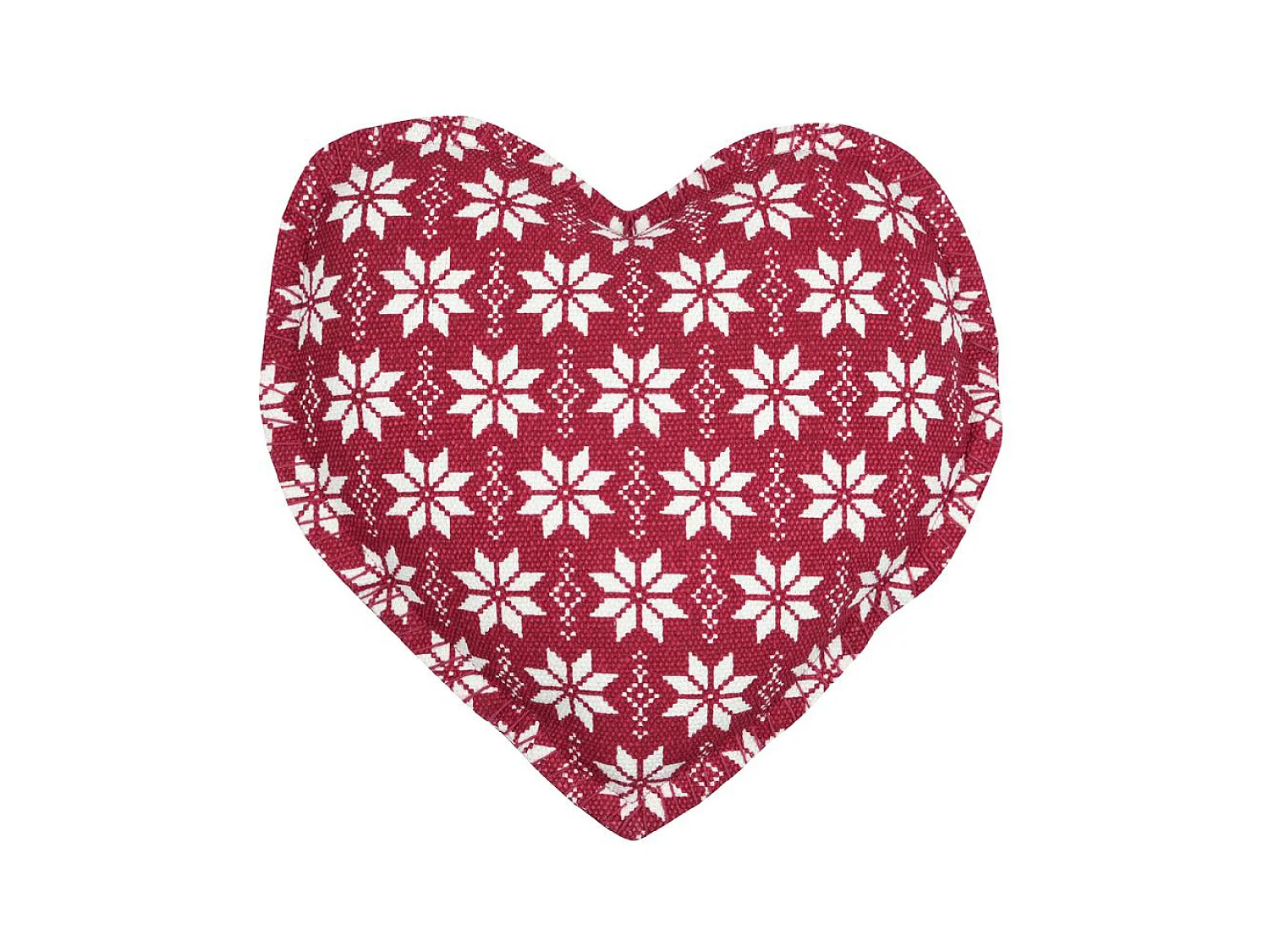 Coussin coeur esprit chalet traditionnel