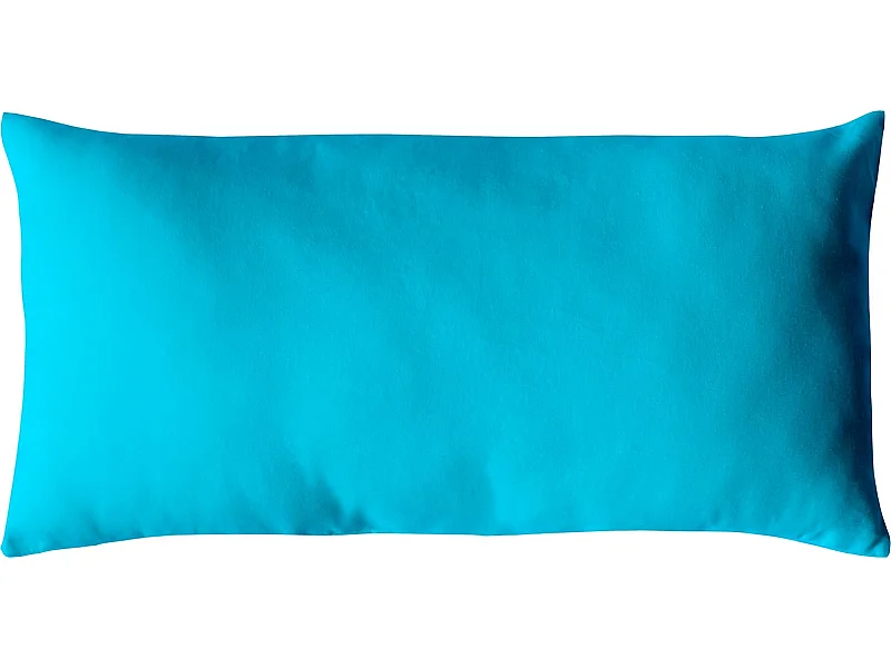Coussin Déco Uni "Panama" 30x50cm Turquoise