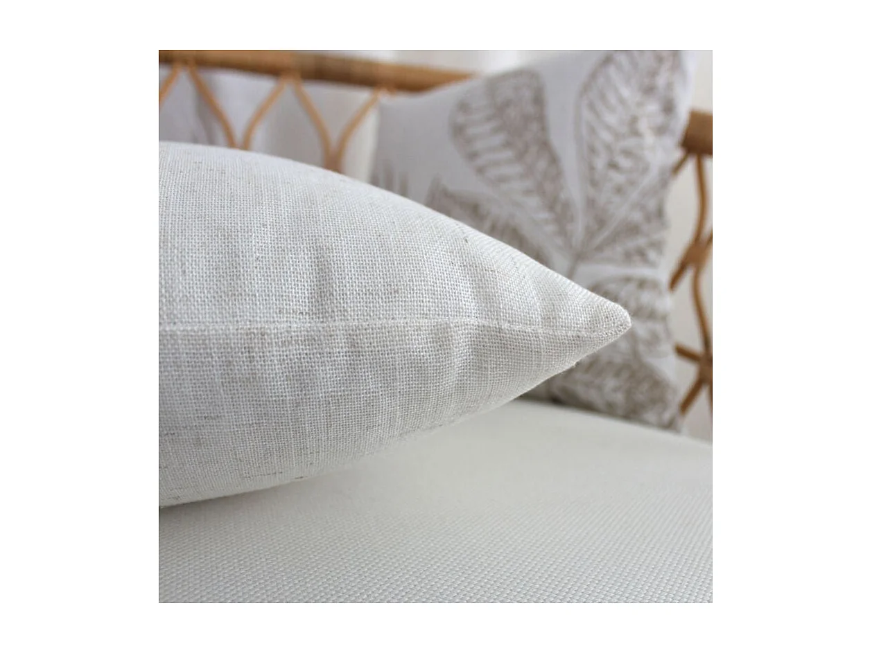 Cojín cuadrado efecto lino