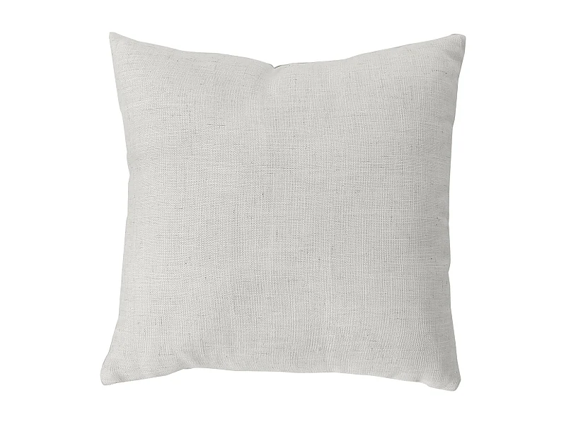 Coussin Déco Uni "Natura" 40x40cm Blanc