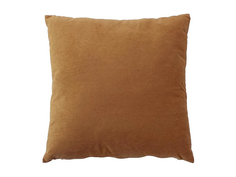 Coussin Déco en Velours "Câlin" 40x40cm Café