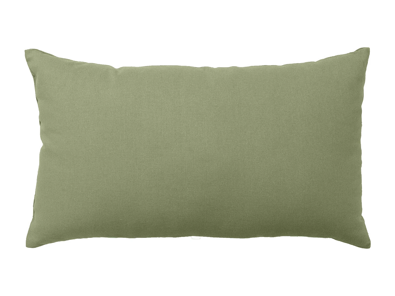 Coussin Déco Uni "Panama" 30x50cm Vert Olive