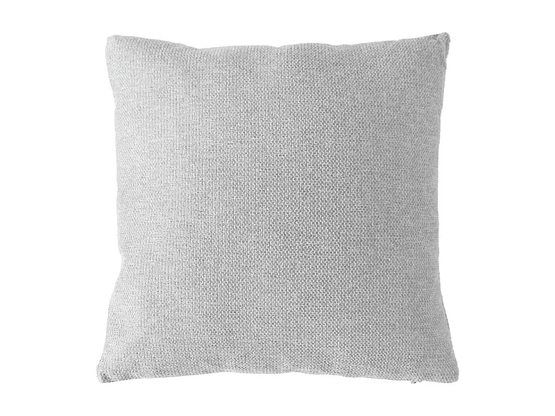 Coussin Déco en Velours "Lagarta" 40x40cm Gris Clair