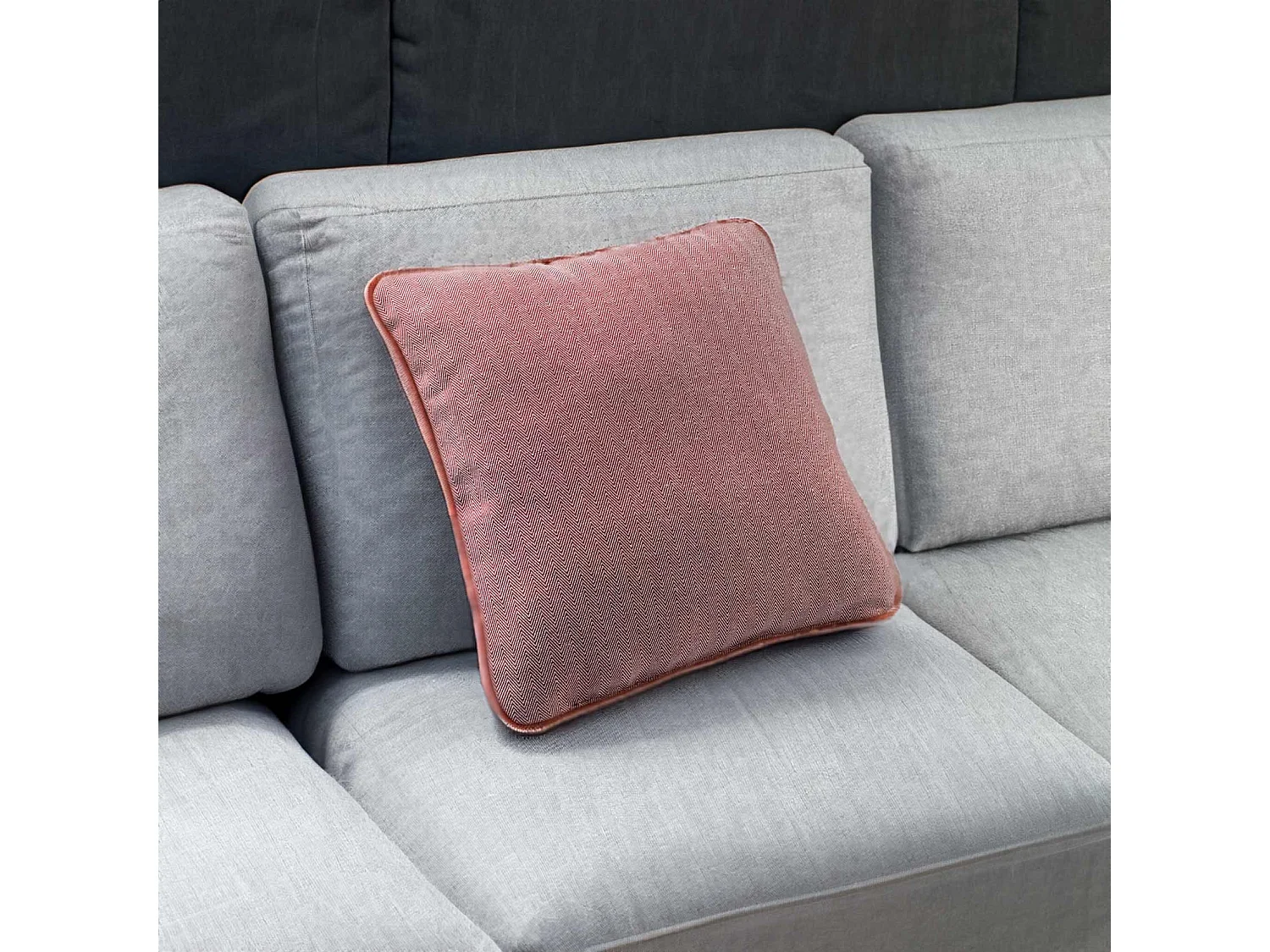 Coussin d'ameublement à chevrons