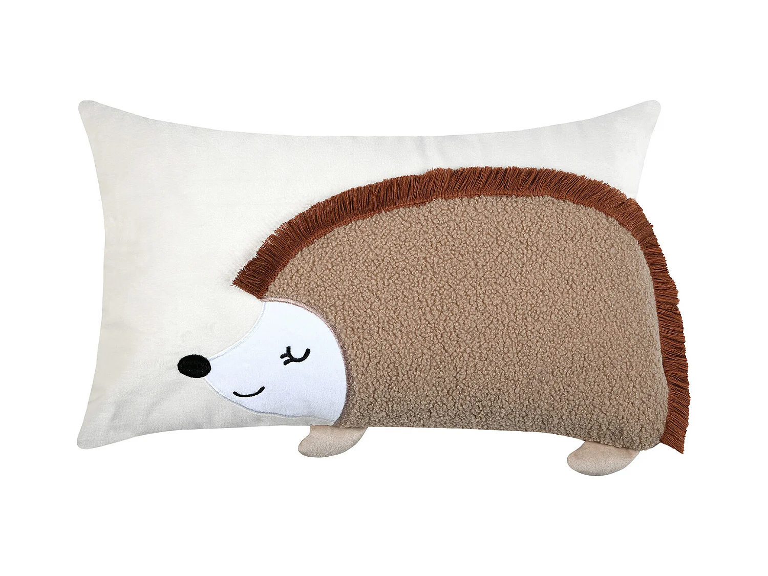 Coussin rectangulaire enfant hérisson