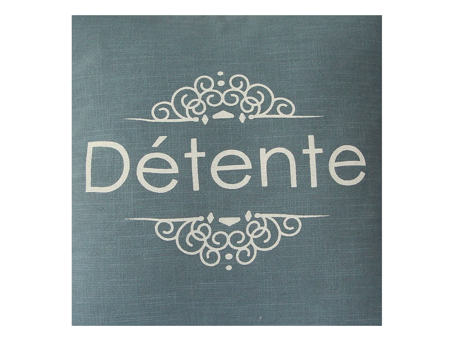 Coussin déhoussable et passepoilé