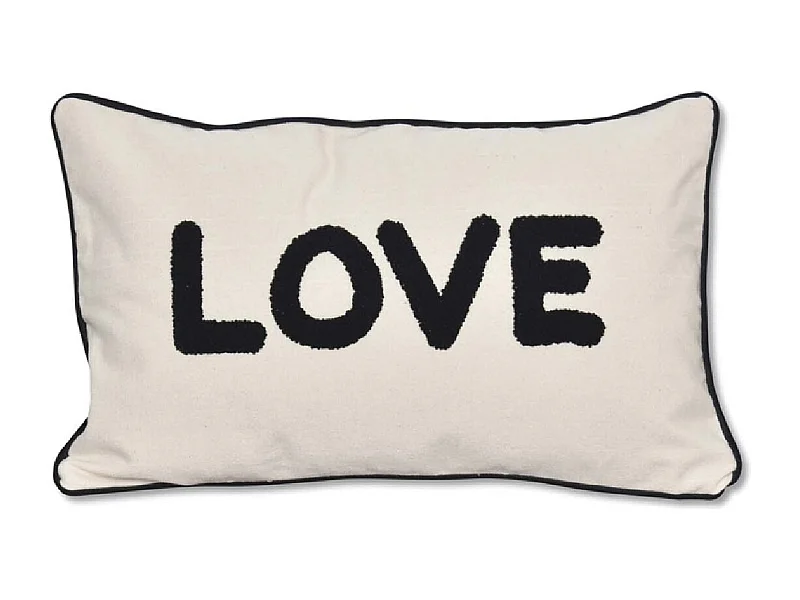 Cojín de lona "Love"