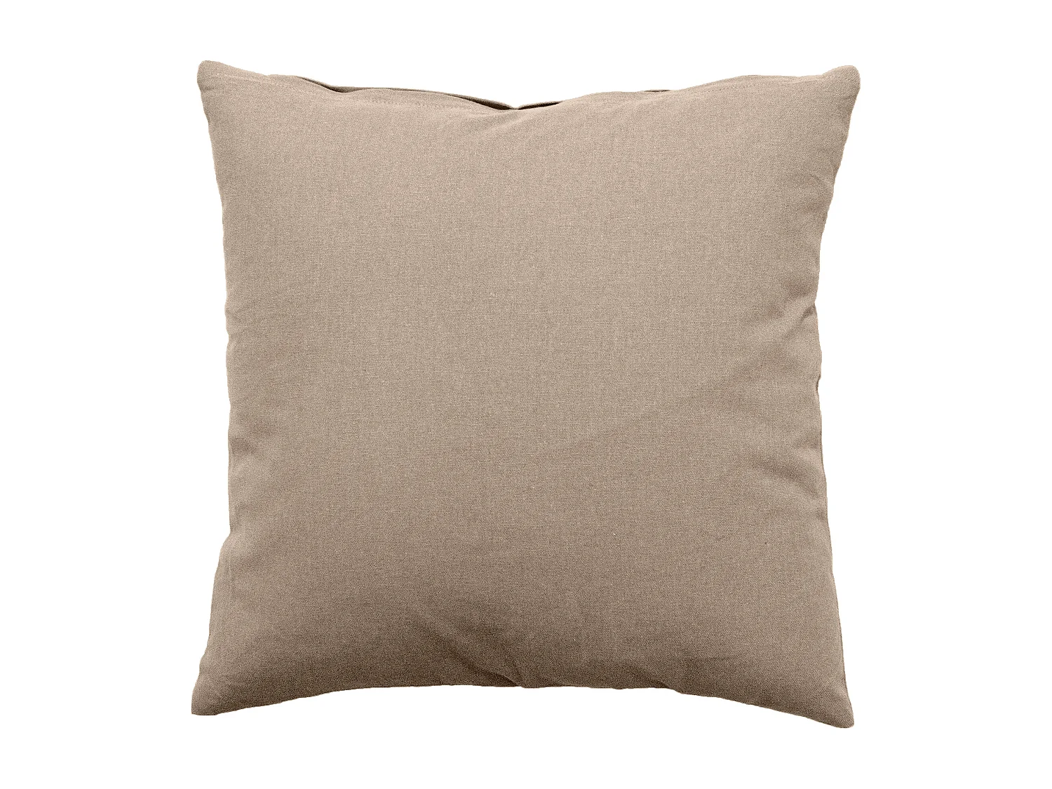 Coussin Déco Uni Déhoussable "Panama" 60x60cm Naturel