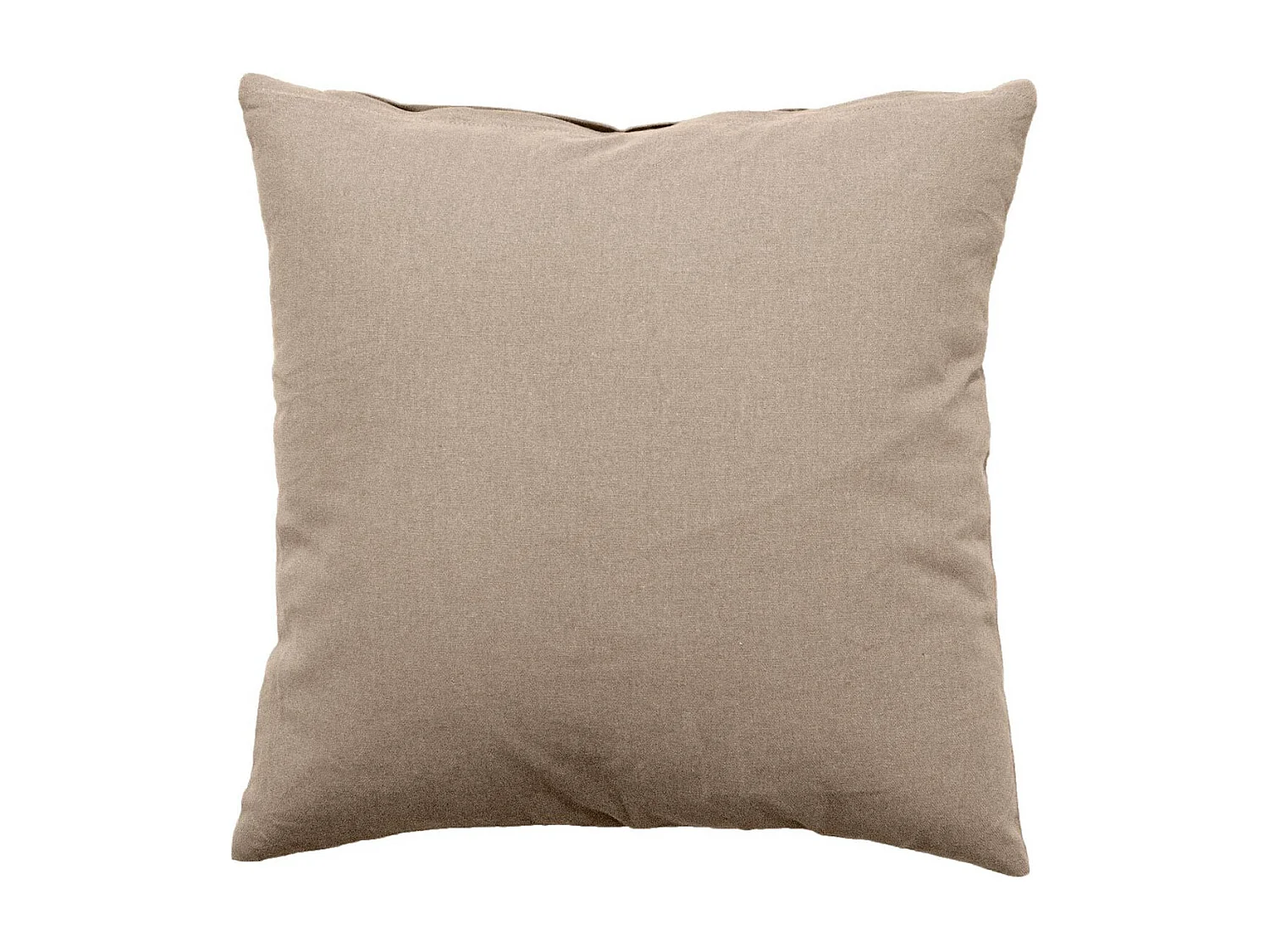 Coussin Déco Uni Déhoussable "Panama" 60x60cm Naturel