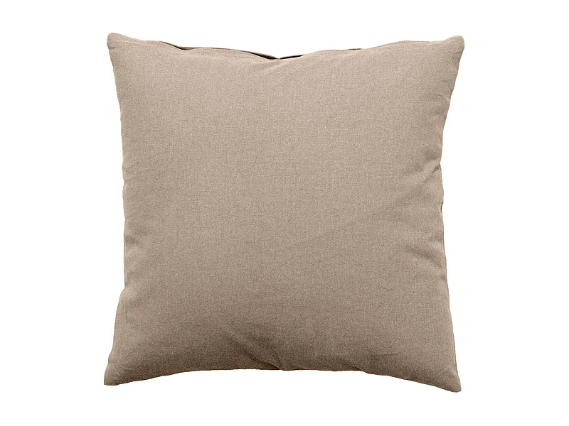 Coussin Déco Uni Déhoussable "Panama" 60x60cm Naturel