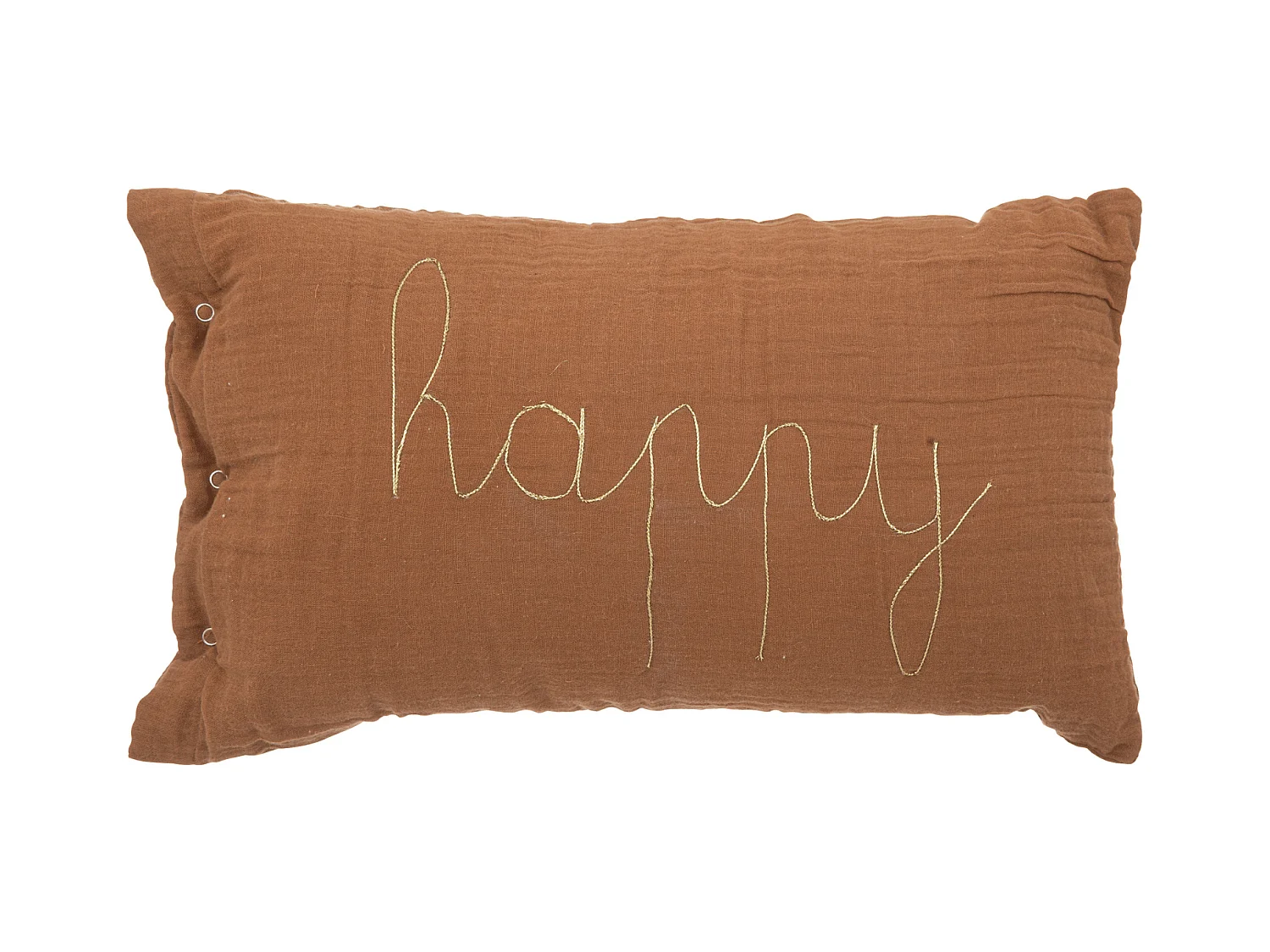 Coussin Déco "Lili" 30x50cm Marron