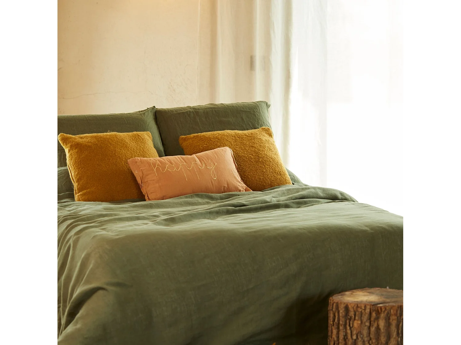 Coussin Déco "Lili" 30x50cm Marron