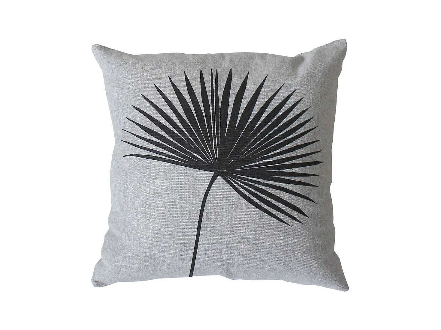Coussin carré feuille de palmier
