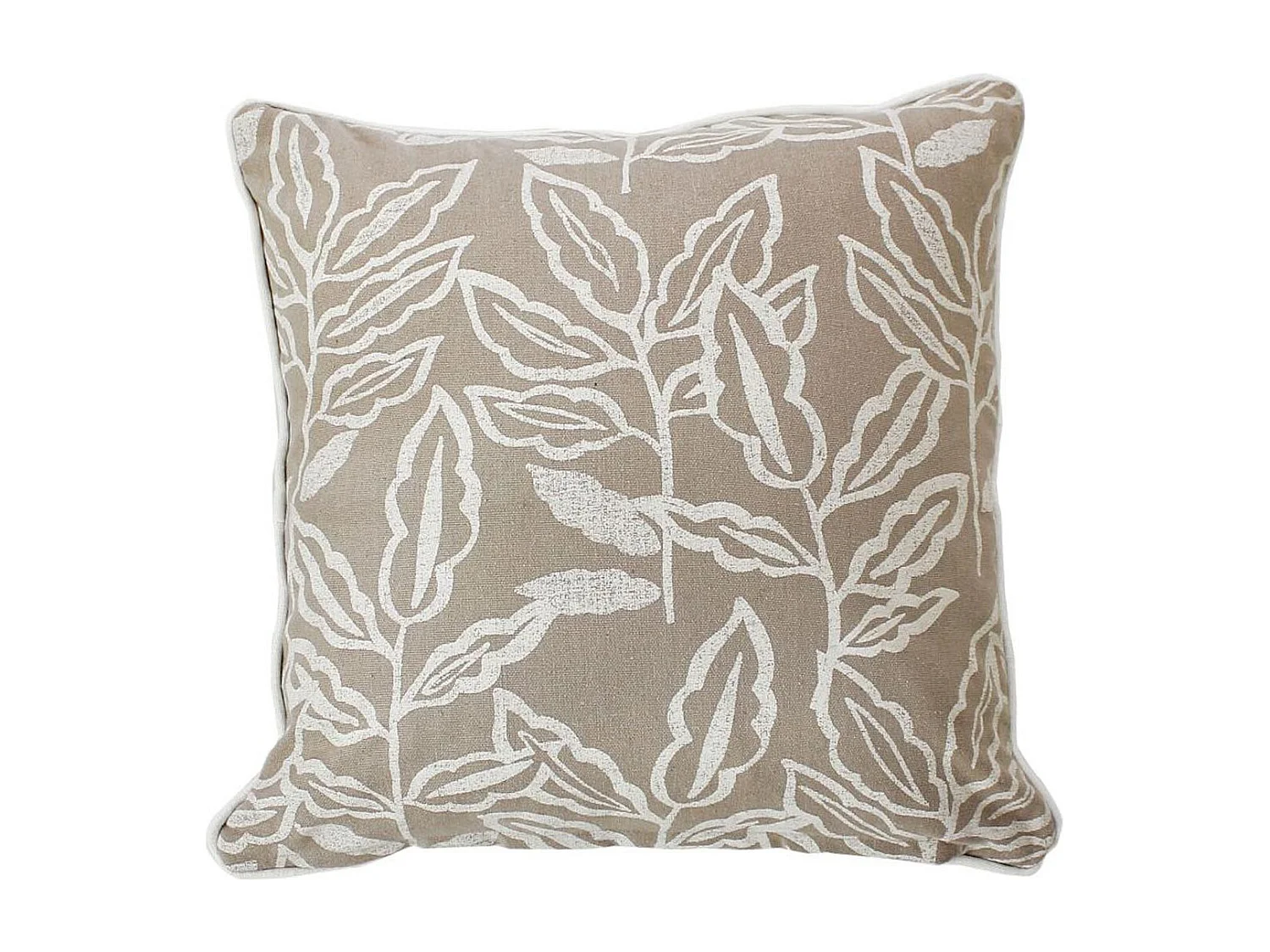 Coussin Déco à Motifs "Lodge" 40x40cm Naturel