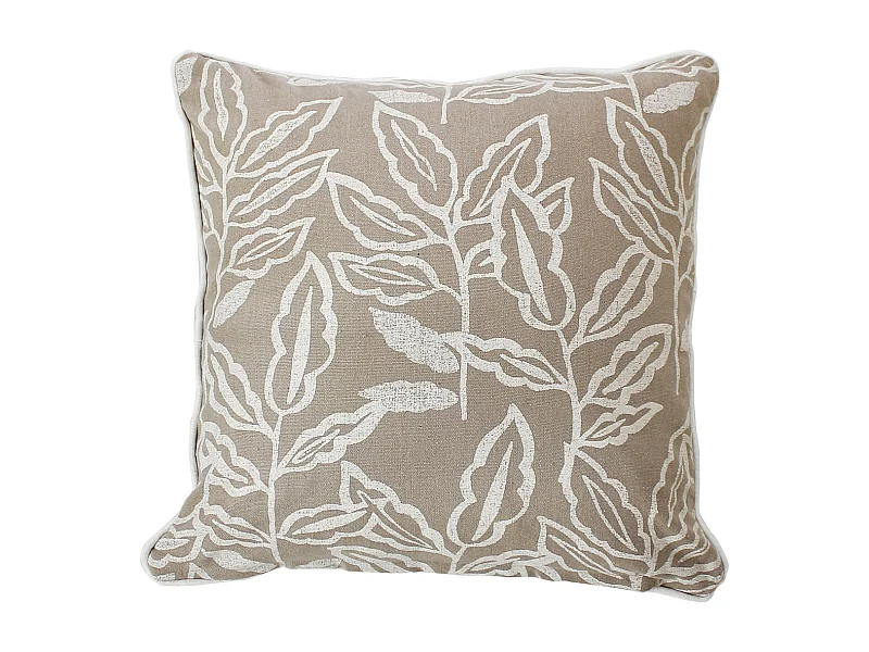 Coussin Déco à Motifs "Lodge" 40x40cm Naturel