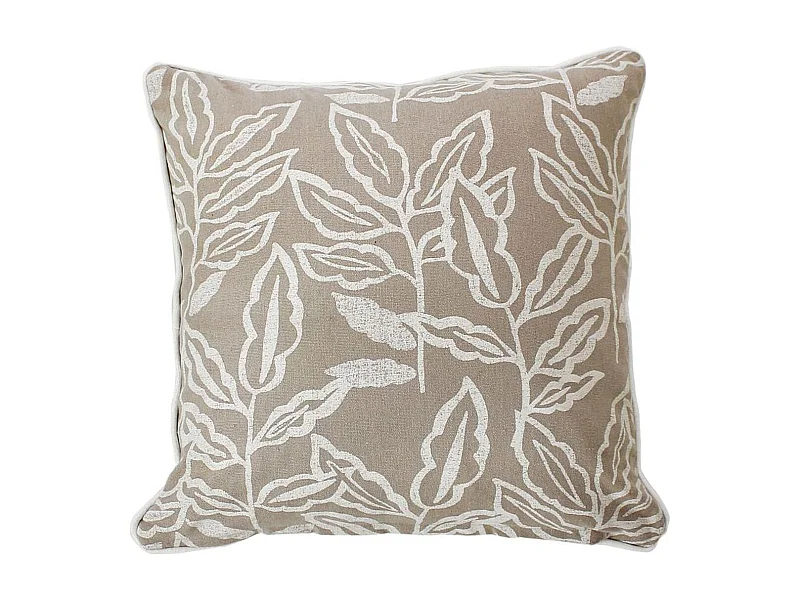 Coussin Déco à Motifs "Lodge" 40x40cm Naturel