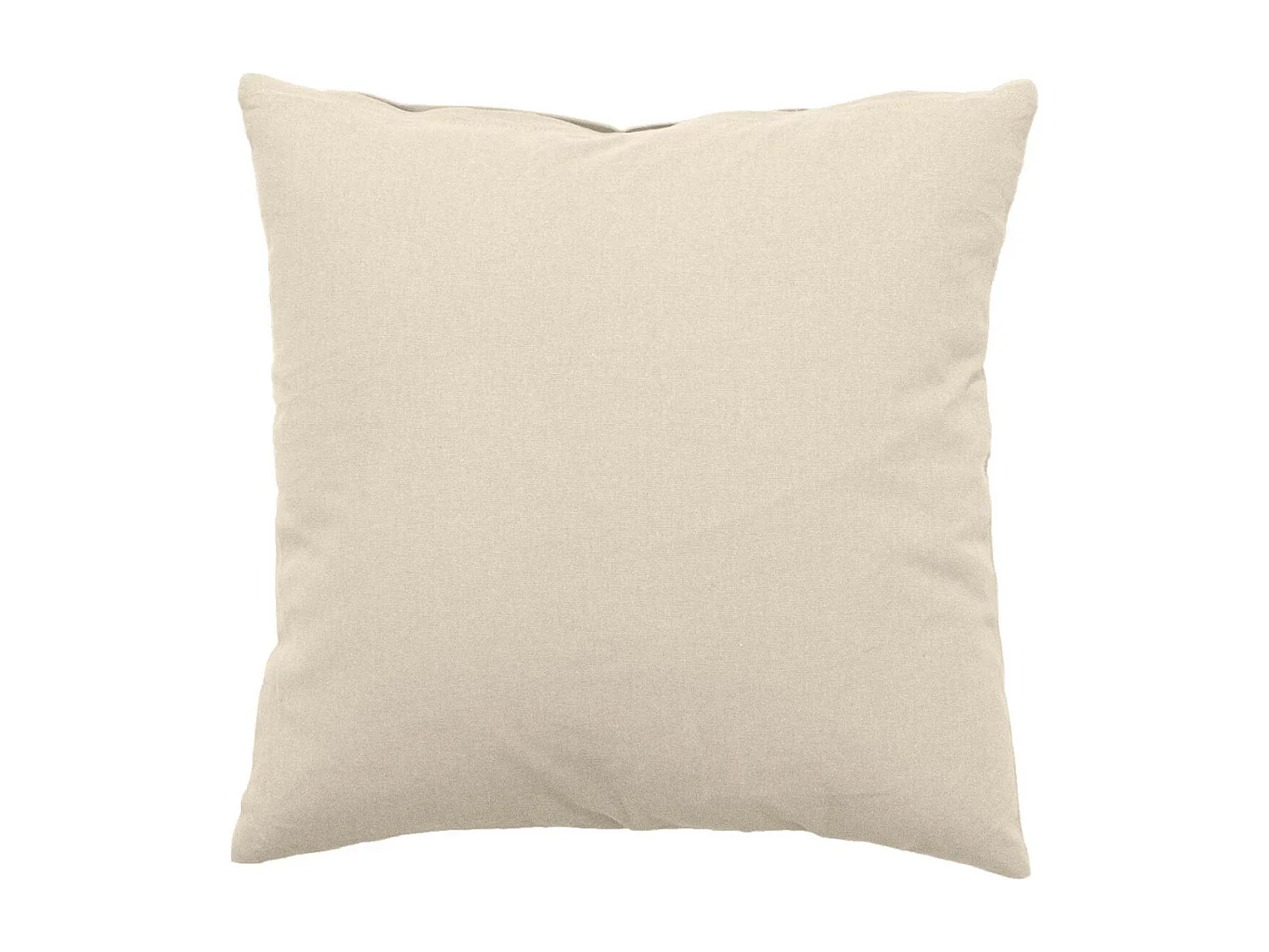 Coussin Déco Uni Déhoussable "Panama" 60x60cm Écru
