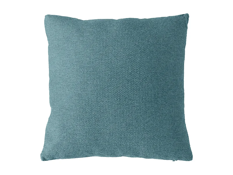 Coussin Déco en Velours "Lagarta" 40x40cm Bleu Canard