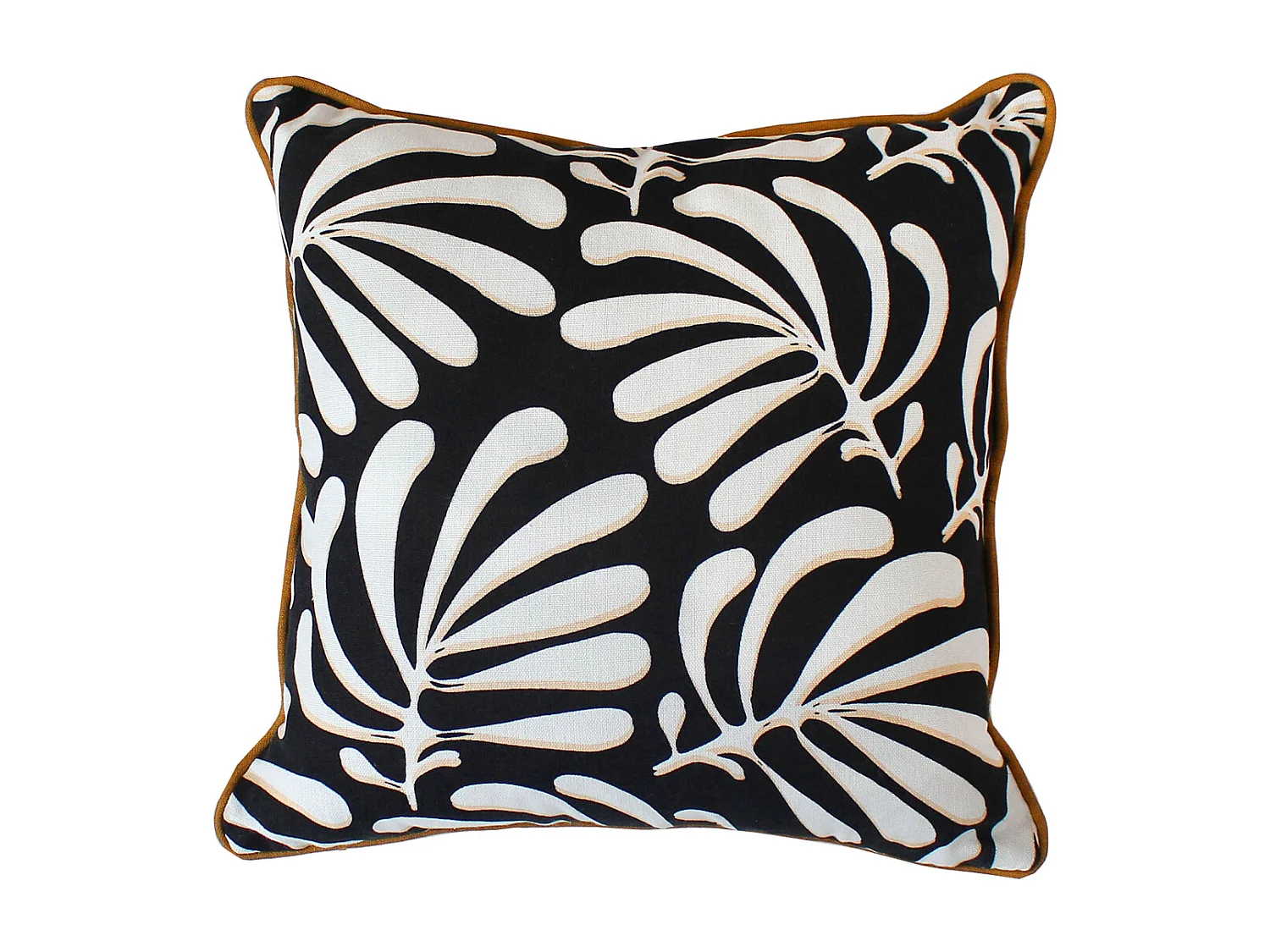 Coussin Déco Imprimé "Signature" 40x40cm Noir