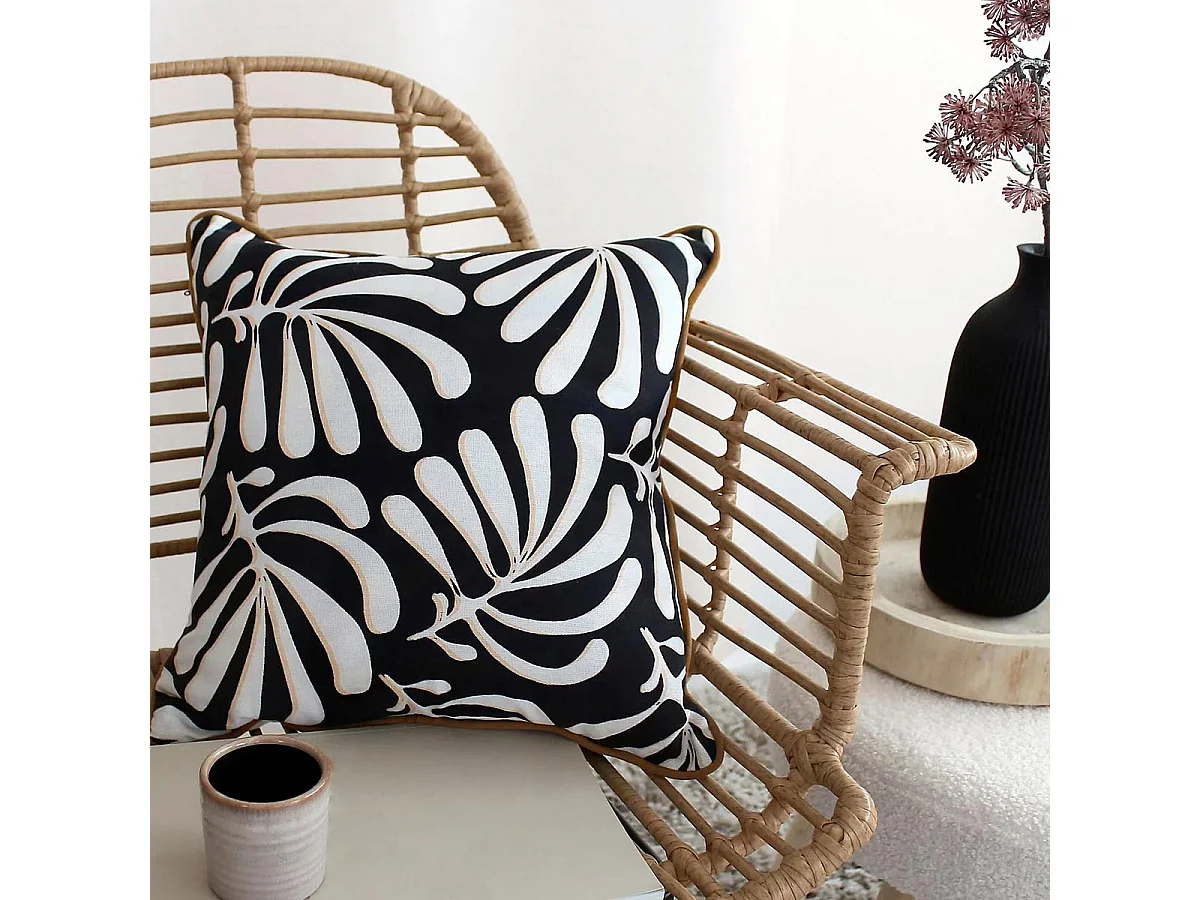 Cojín cuadrado desenfundable diseño abstracto