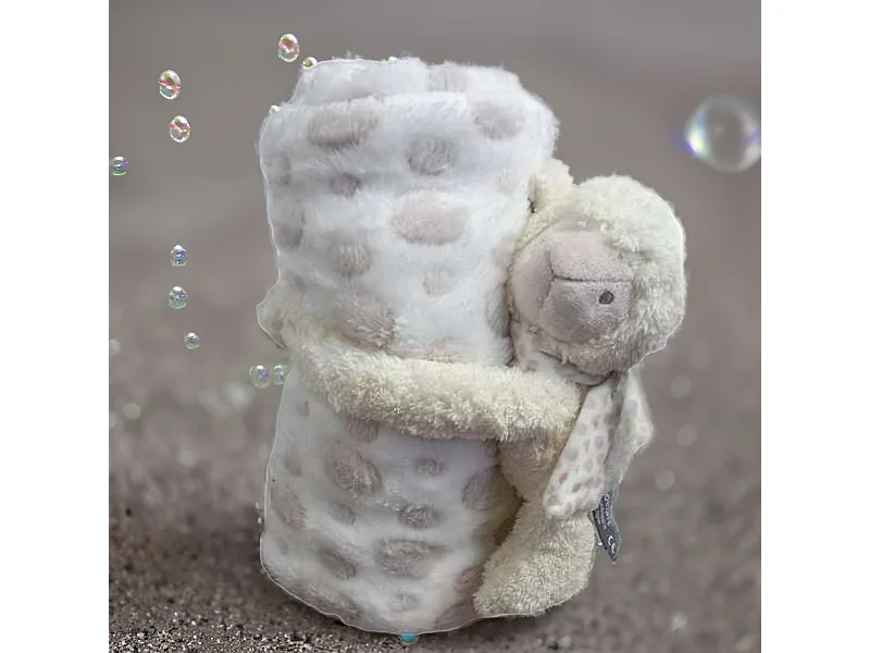 Peluche de oveja y manta 100 x 75 cm