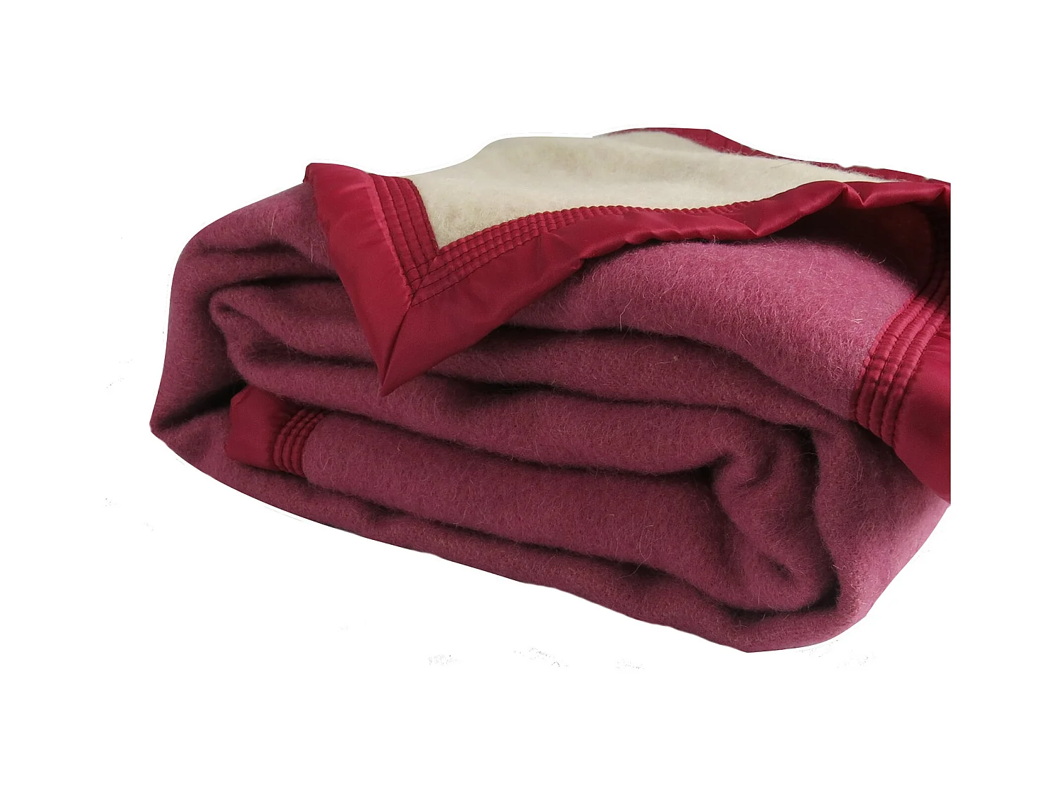 Couverture Pure Laine Vierge 600g/m2 bicolore