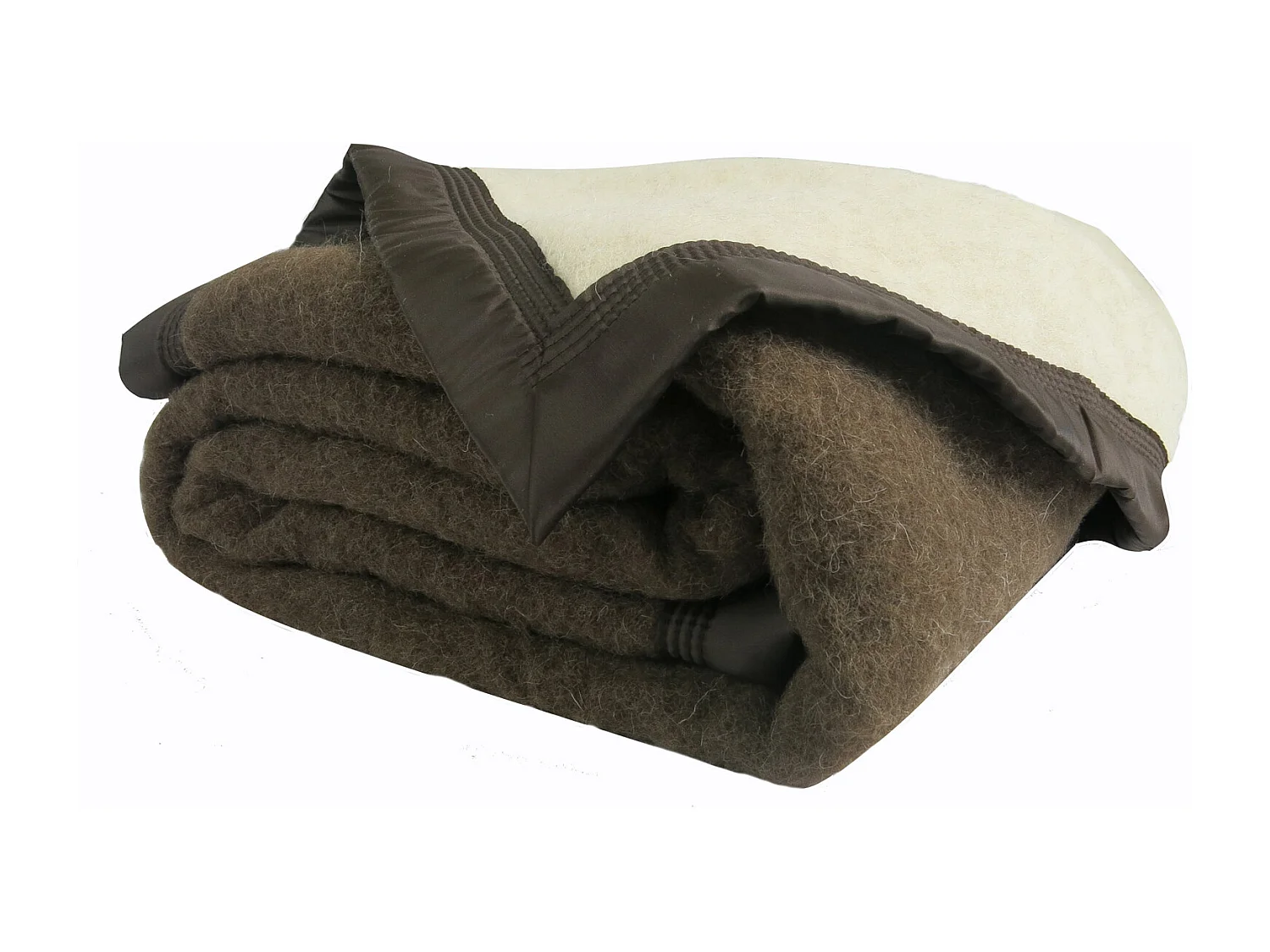 Couverture Pure Laine Vierge 600g/m2 bicolore