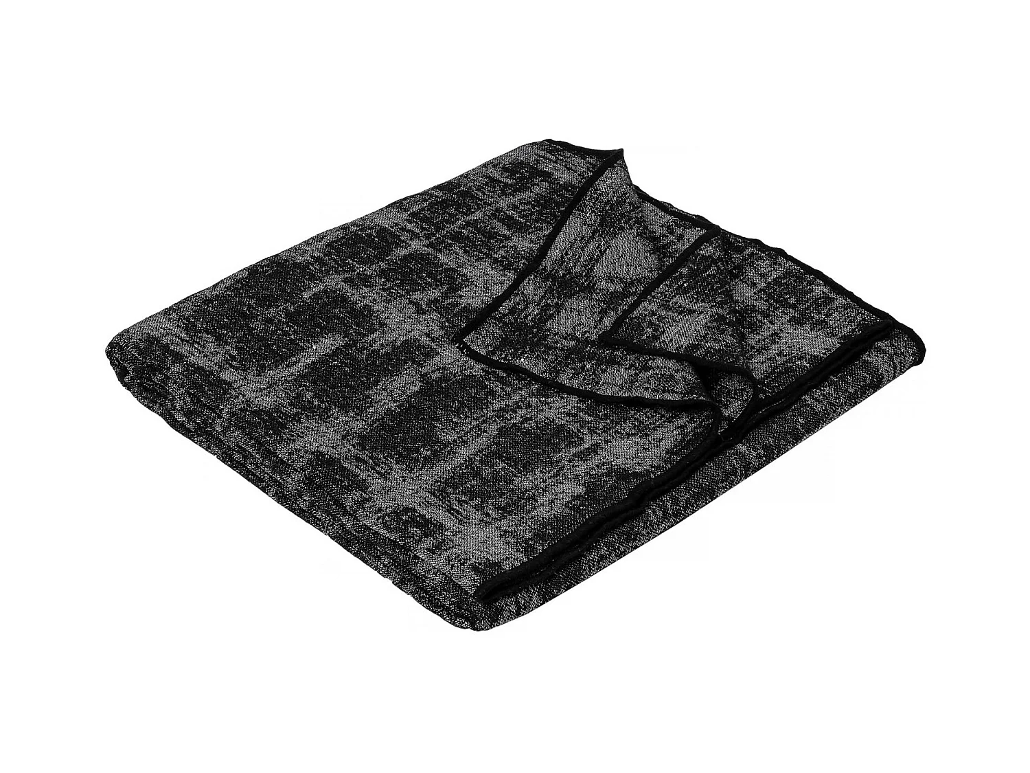 Plaid laine et lin mélangés