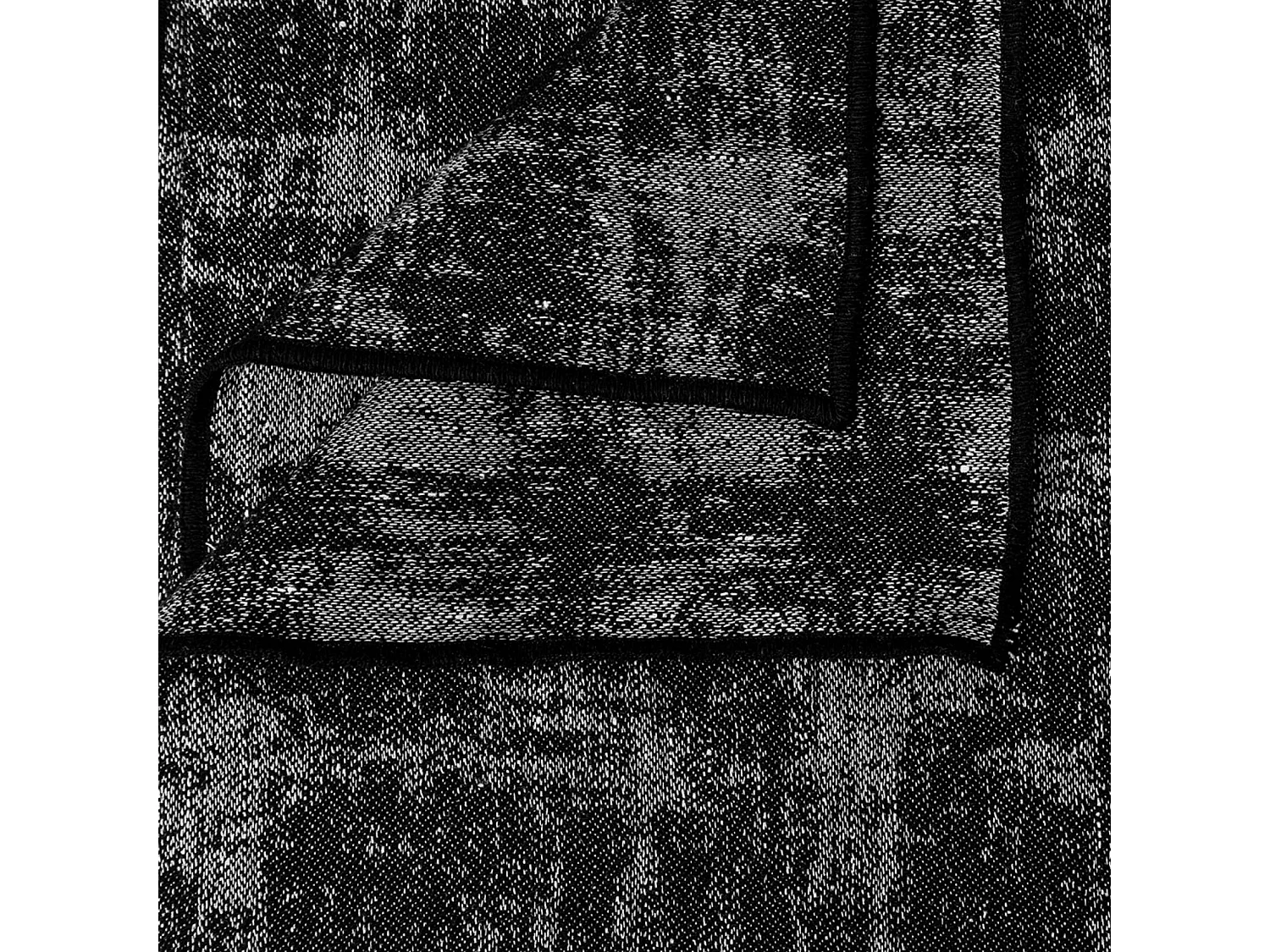 Plaid laine et lin mélangés