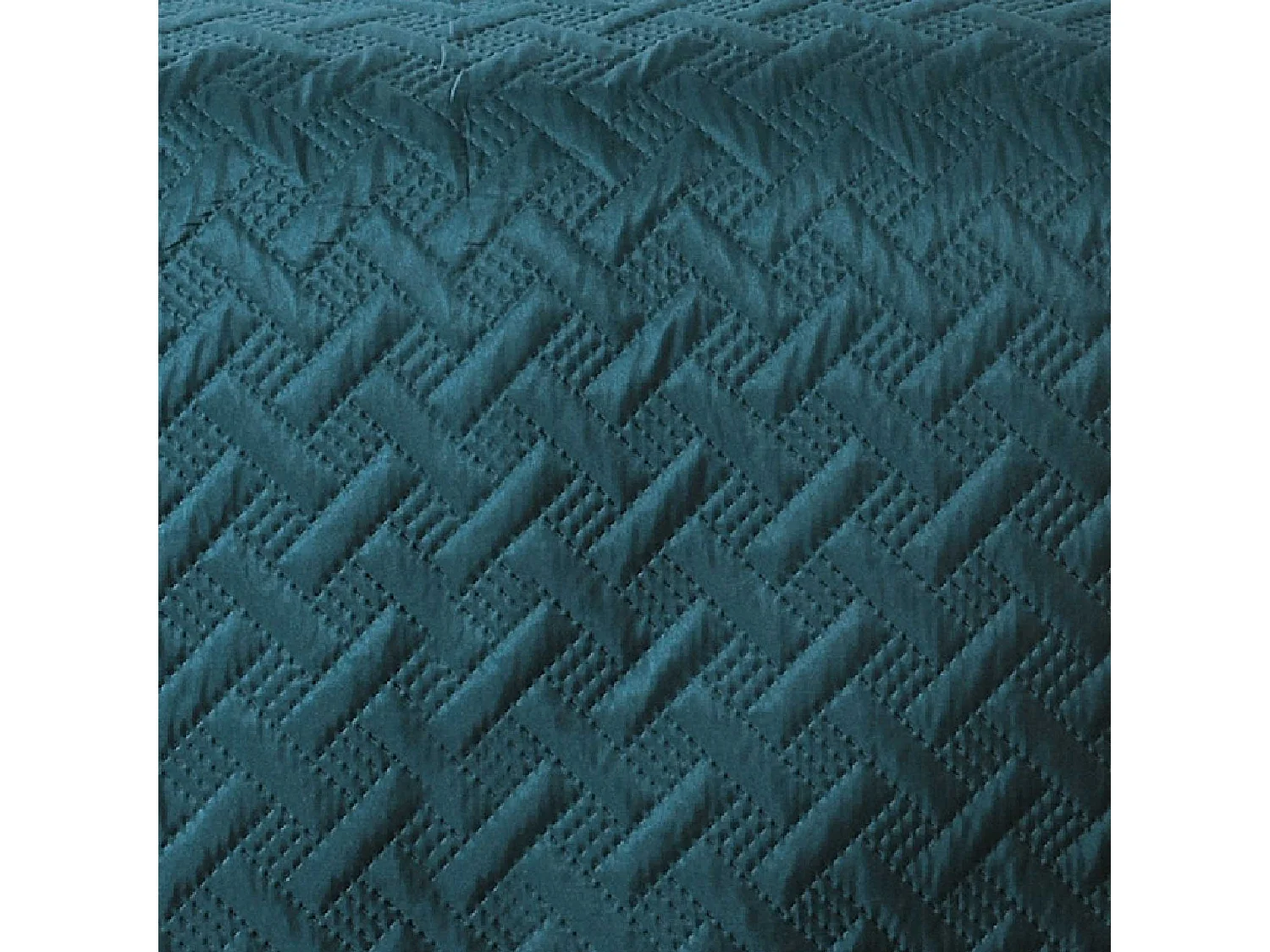 Couverture molletonné surpiquage graphique