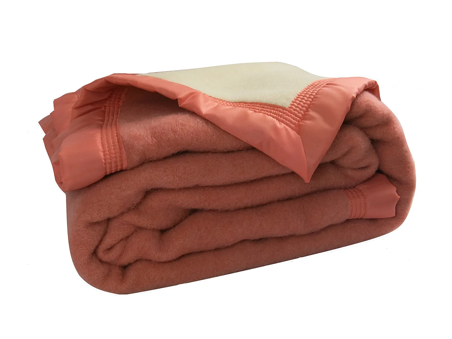 Couverture Pure Laine Vierge 600g/m2 bicolore