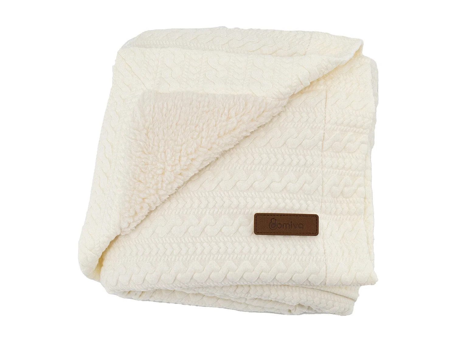 Couverture réversible pour enfant effet maille