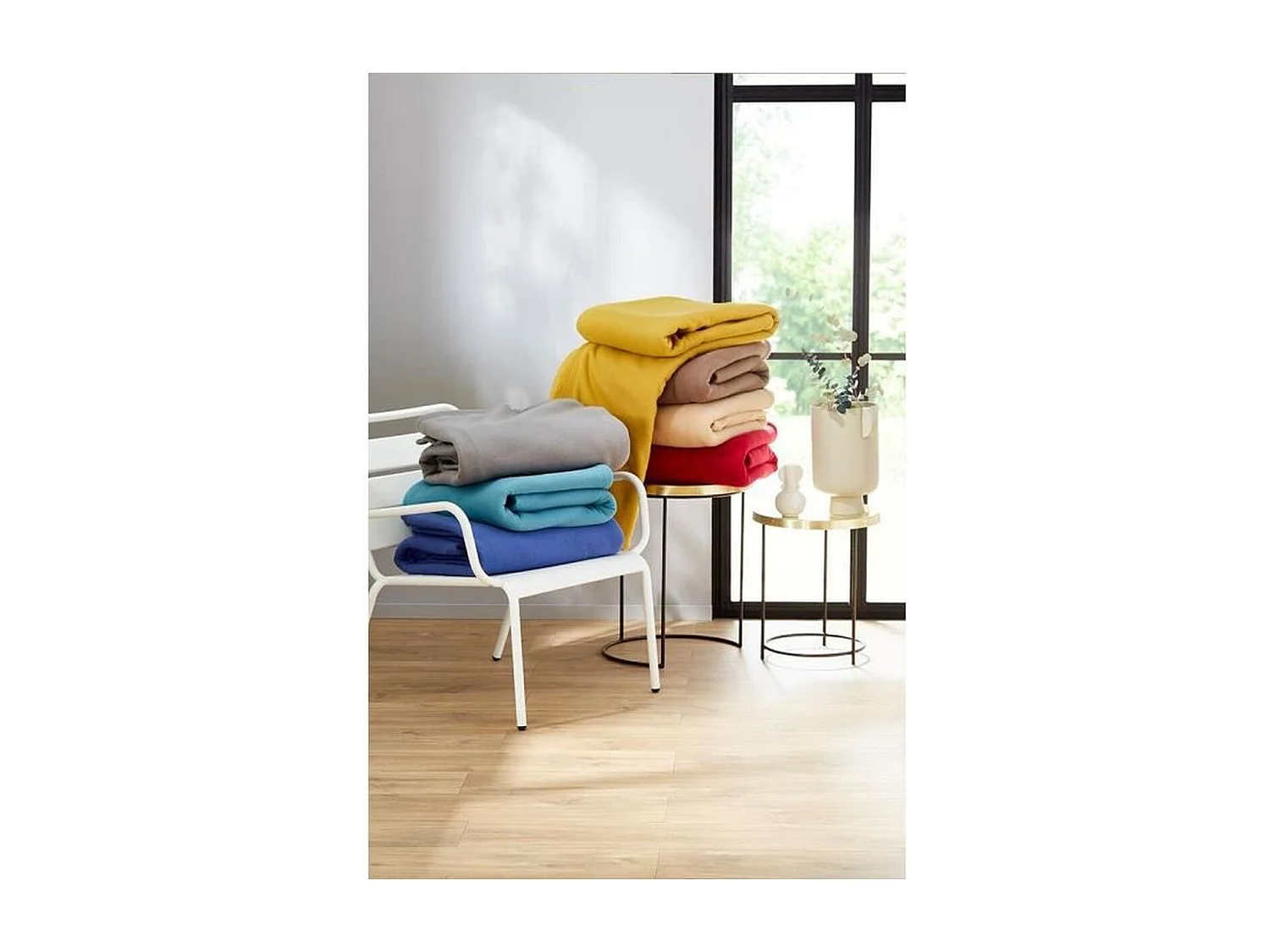 Couverture en polaire unie