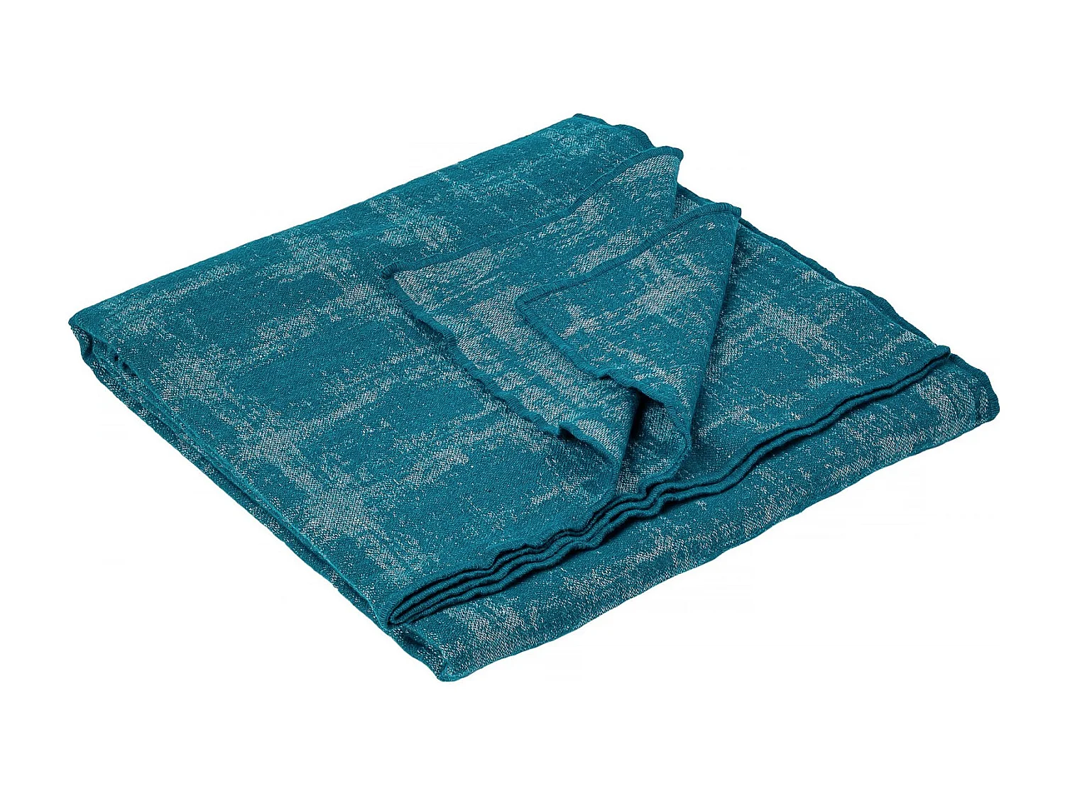 Plaid laine et lin mélangés