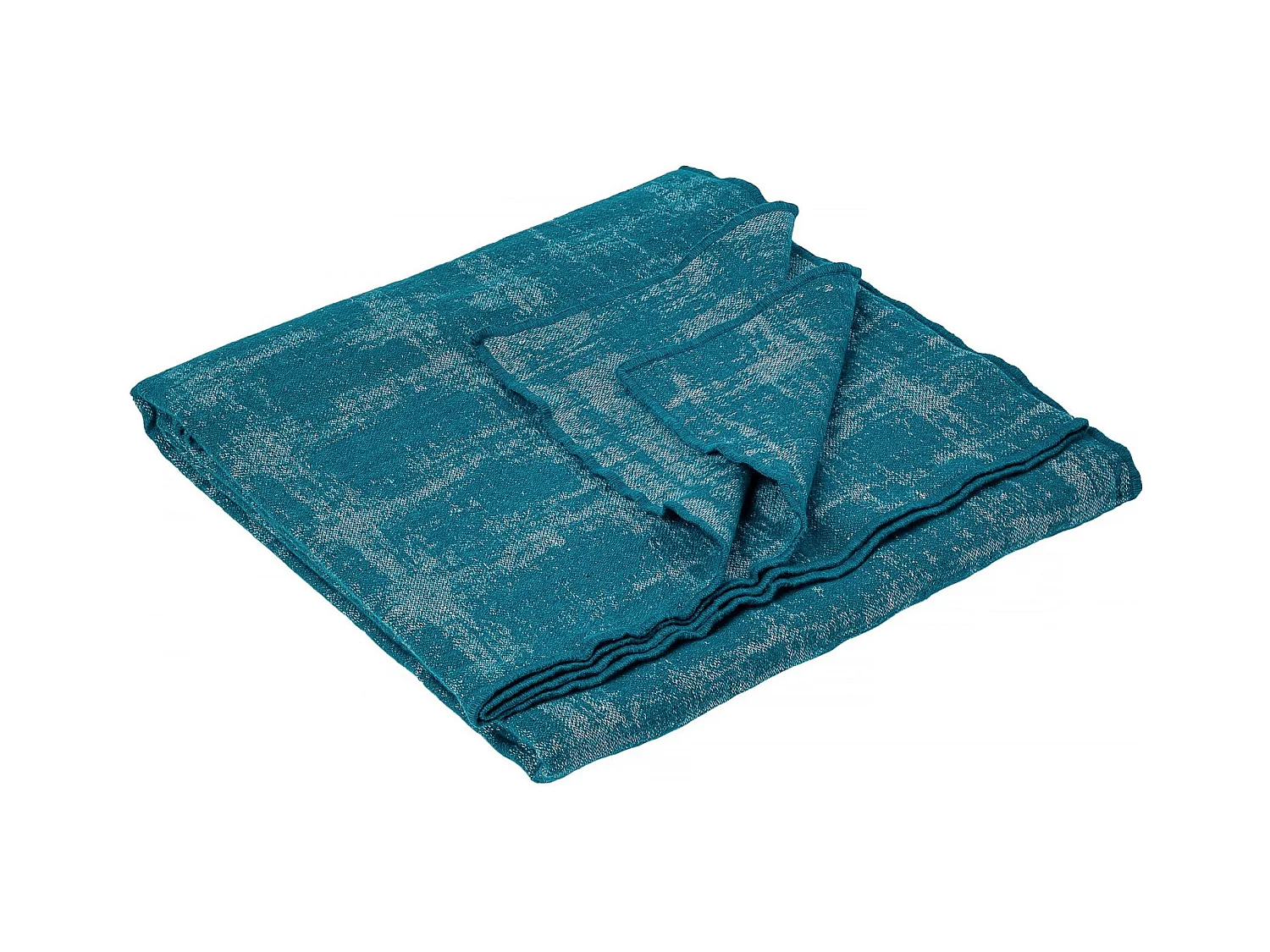 Plaid laine et lin mélangés