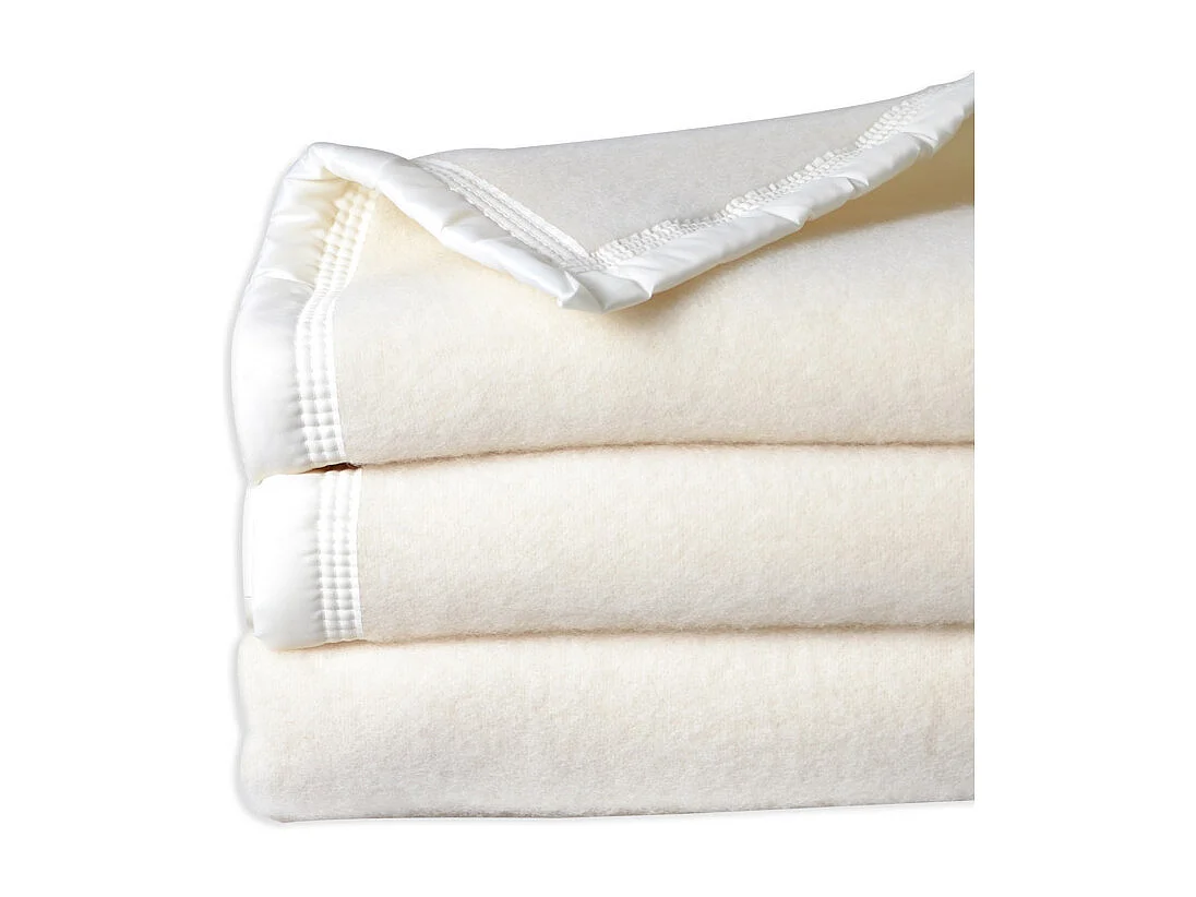 Couverture  laine Woolmark double face