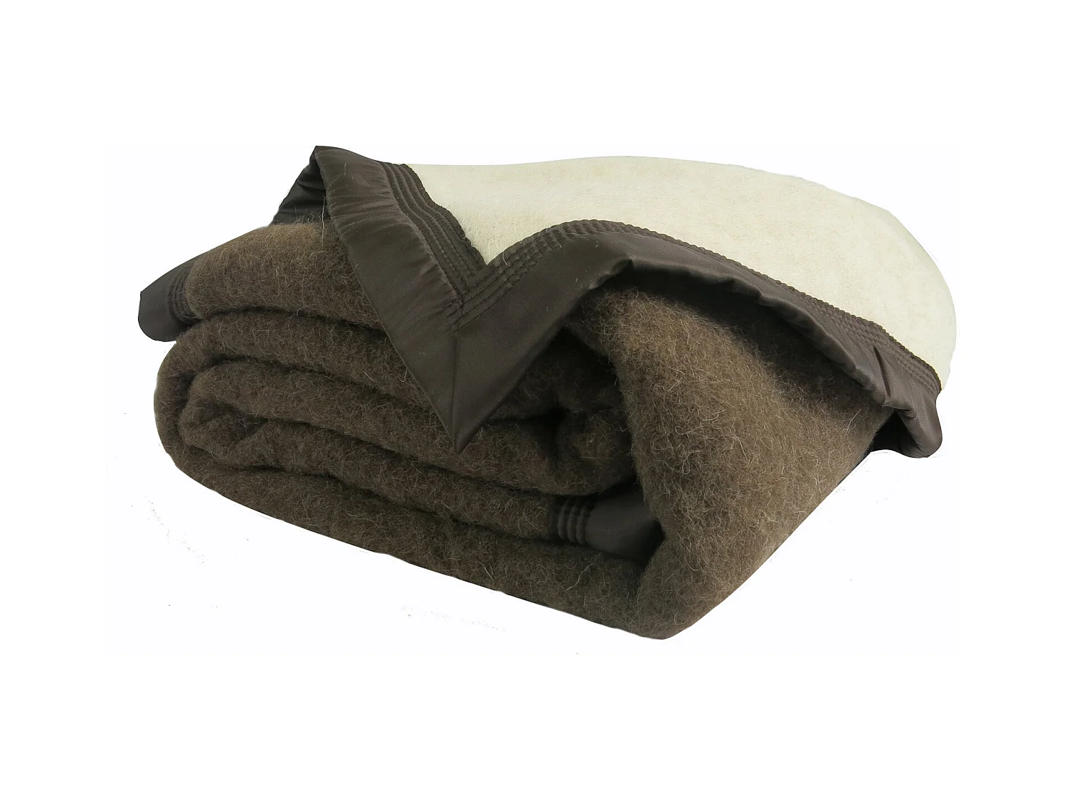 Couverture Pure Laine Vierge 600g/m2 bicolore