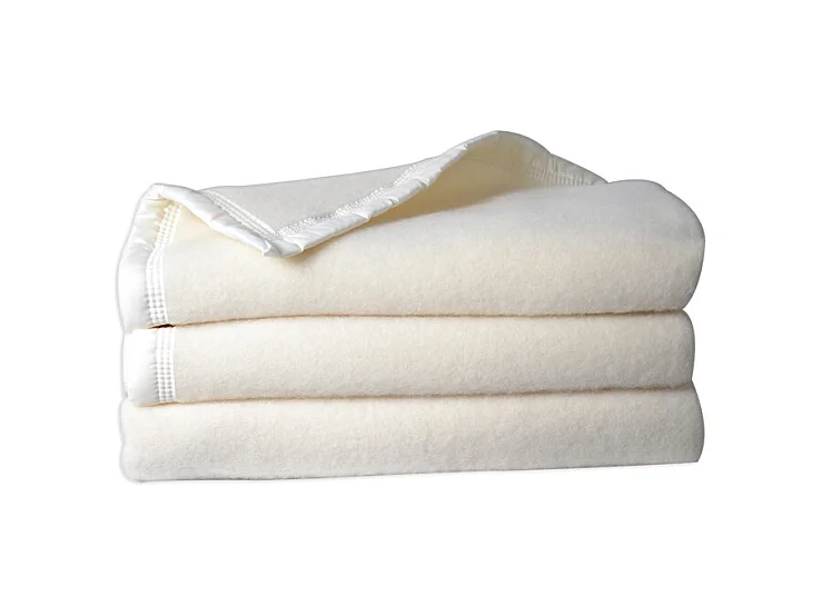 Couverture  laine Woolmark double face