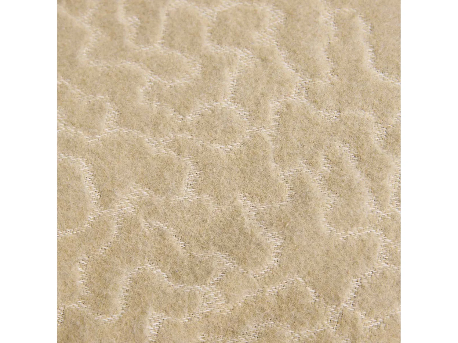 Couverture en  laine Jacquard - Motif nuage