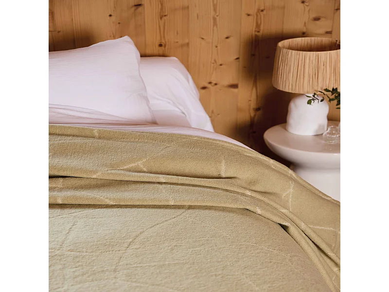 Grafische Jacquard-Wolldecke