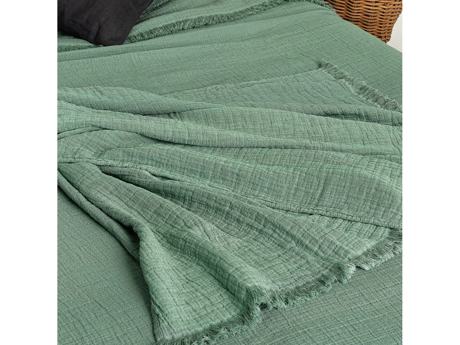 Dessus de lit gaze de coton