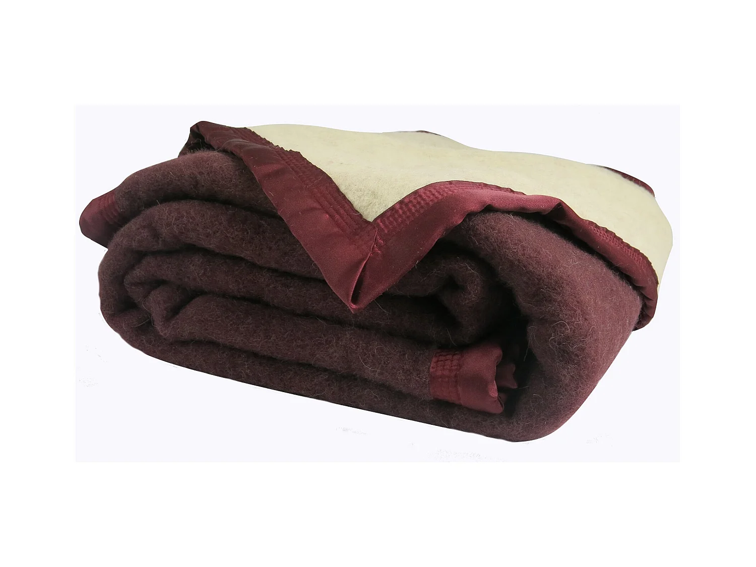 Couverture Pure Laine Vierge 600g/m2 bicolore
