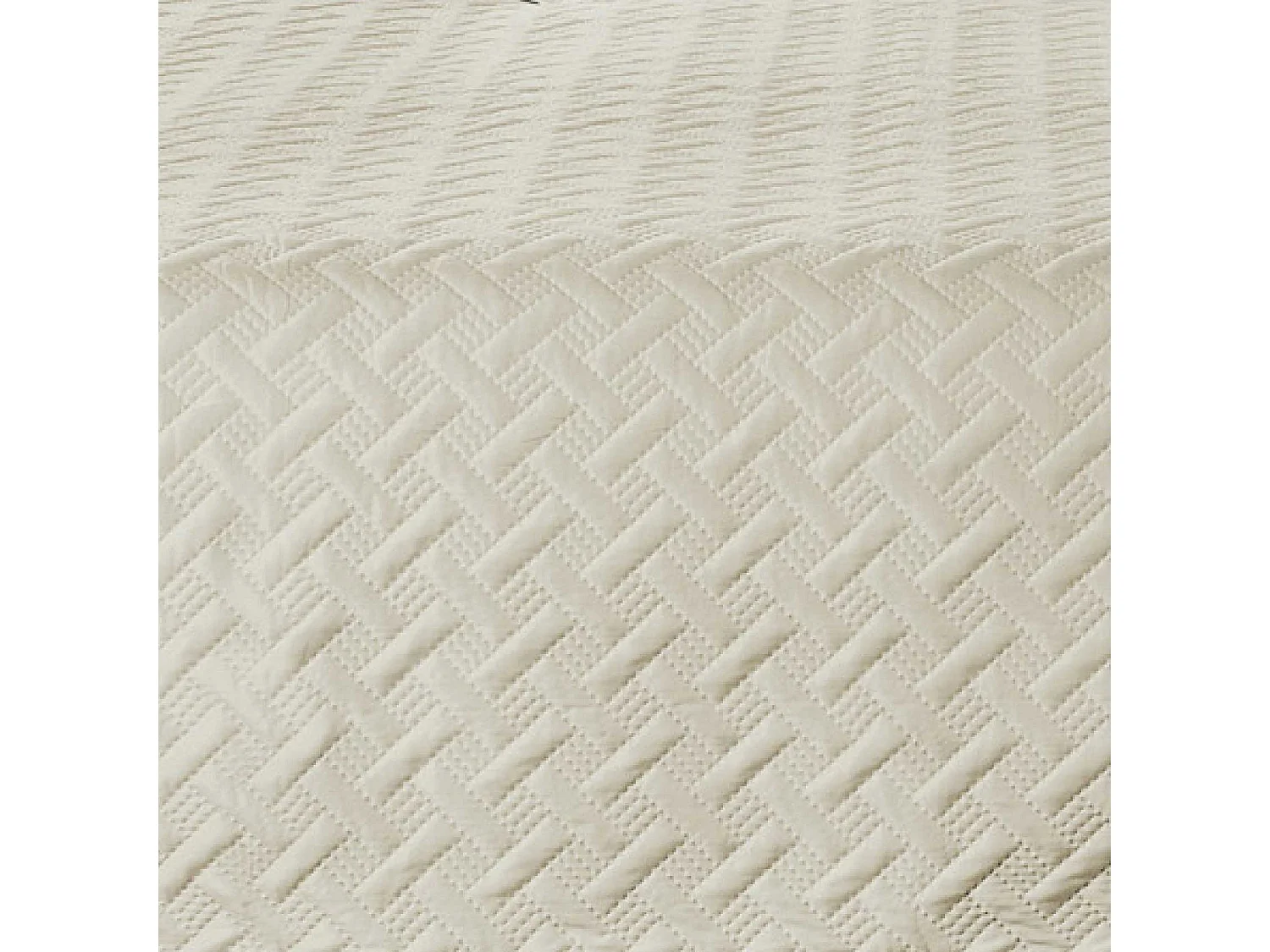 Couverture molletonné surpiquage graphique